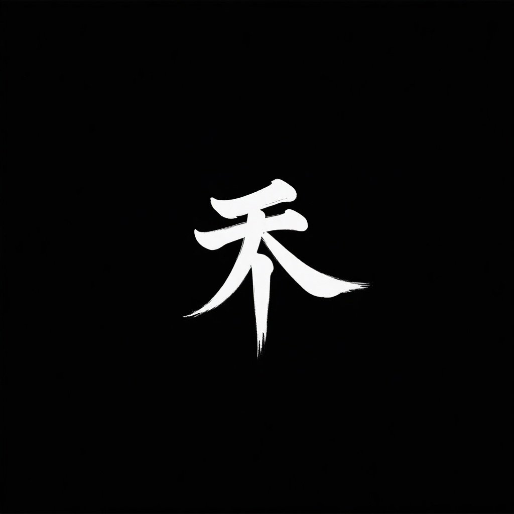 White kanji characters displayed on a black background.