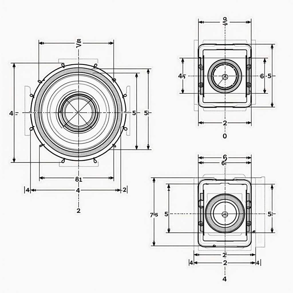 Engineering drawing shows three orthographic views of a component. Includes front, top, and side views with metric dimensions. Features circles, angles, and notations for radii and diameters. Section marked 'Sketch isometric here.' Detailed measurements important for manufacturing and prototyping.