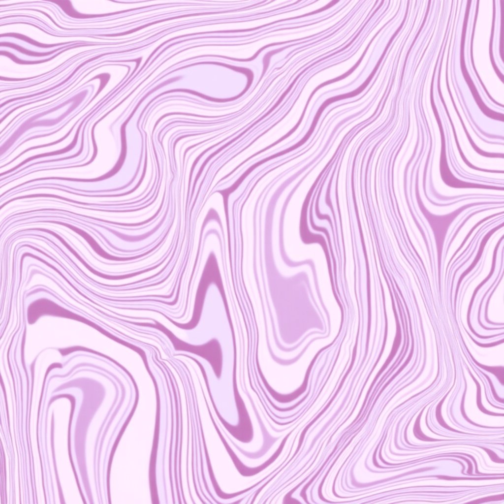 The image depicts swirling patterns indicating a marbled effect. Colors of pink, purple, and white blend seamlessly together. The patterns evoke a sense of flow and movement. This design resembles flowing abstract art that can serve various purposes. It can be used for background designs, textiles, or wall art.