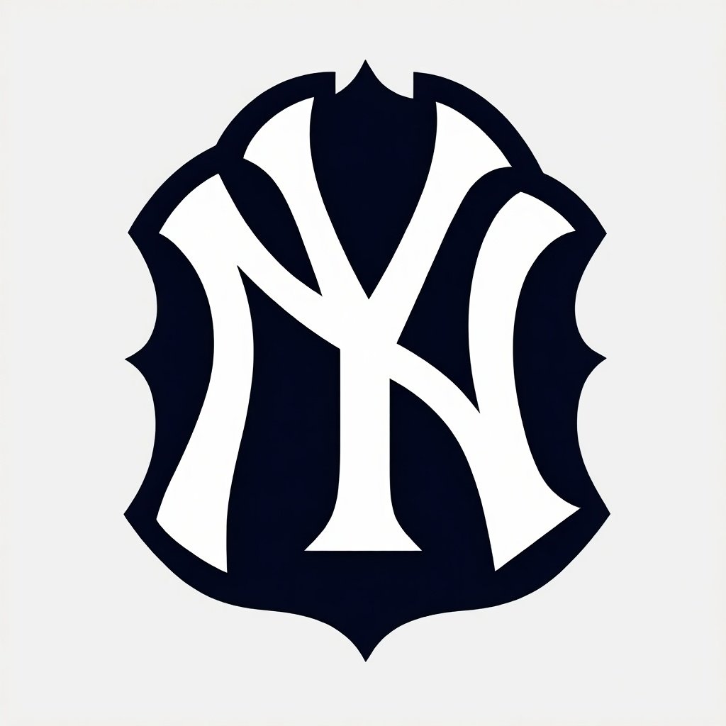 Design a logo inspired by New York Yankees style featuring the letters VS. Use bold design elements similar to the Yankees logo.