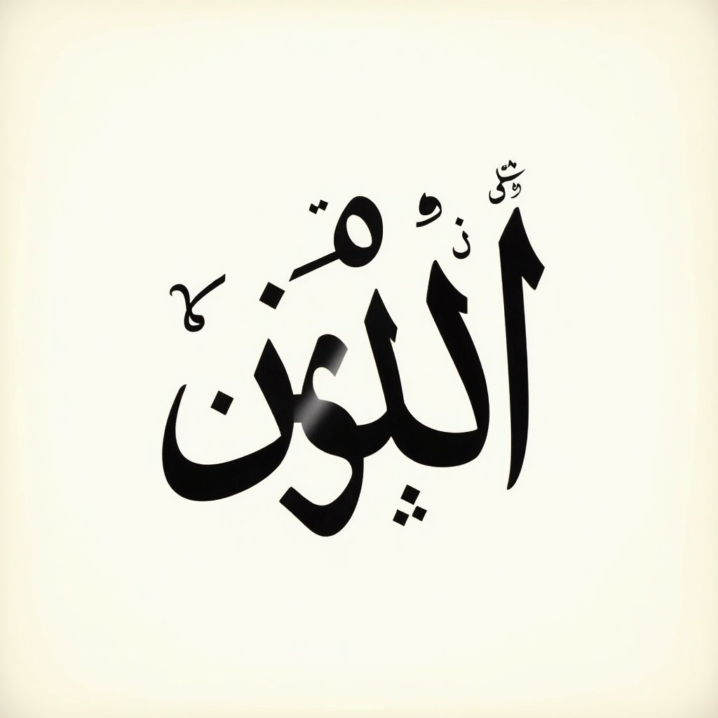 Name written in Arabic calligraphy. Aesthetic and elegant design.