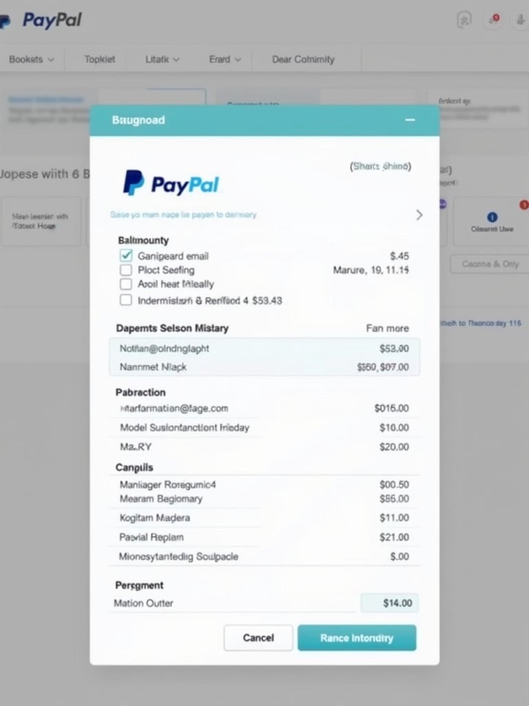 Image shows PayPal payment receipt. Displays transaction details. Includes email and payment amounts. Receipt confirms online payment.