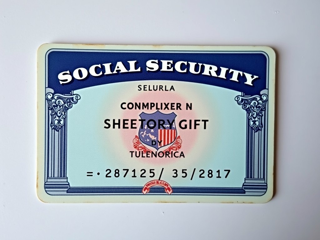 This image features a Social Security card, commonly used for identification purposes in the United States. It is presented in a high-resolution format, clearly displaying the card's design and essential elements. The card prominently includes the phrase 'Social Security' at the top. Styled with the blue, white, and red colors characteristic of U.S. government documents, the card serves as a reference for understanding its format, usage, and design. This image is valuable for educational and informational purposes regarding official identification methods.