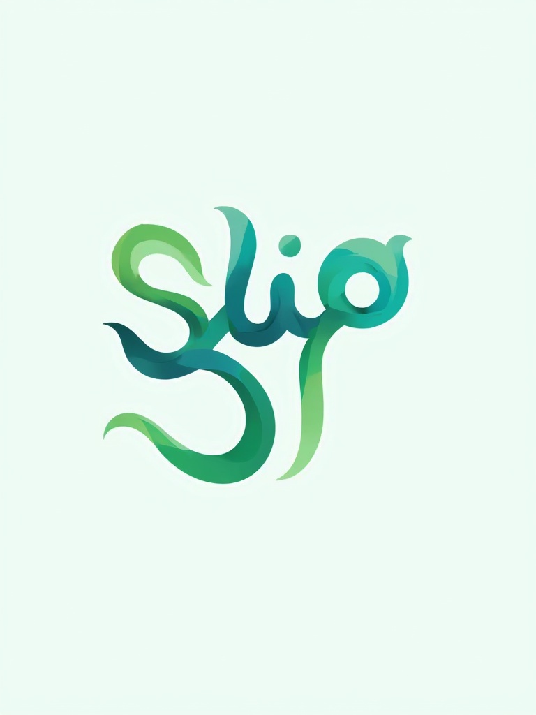 Design a calligraphic logo. Word is نیچرومیڈ. Colors are green and blue. The design should evoke a sense of nature and sustainability.