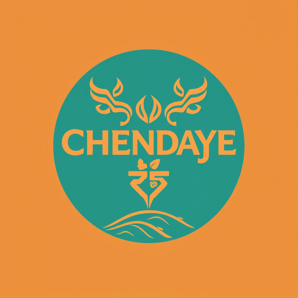 The image features a circular logo on an orange background with the word 'CHENDAYE' and abstract leaves and waves.