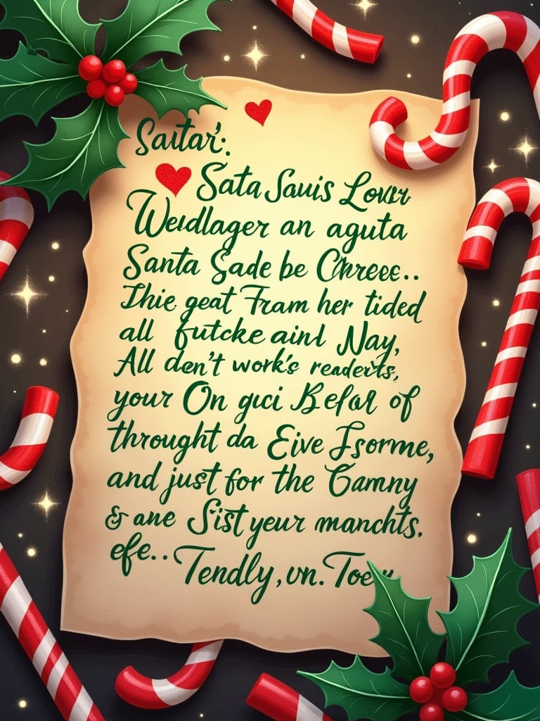 Santas special paper in elf handwriting with green and red crayon. Letter reads greetings to Londyn and Navy. Suggests fun with balloons and mentions Christmas Eve arrival of Santa.