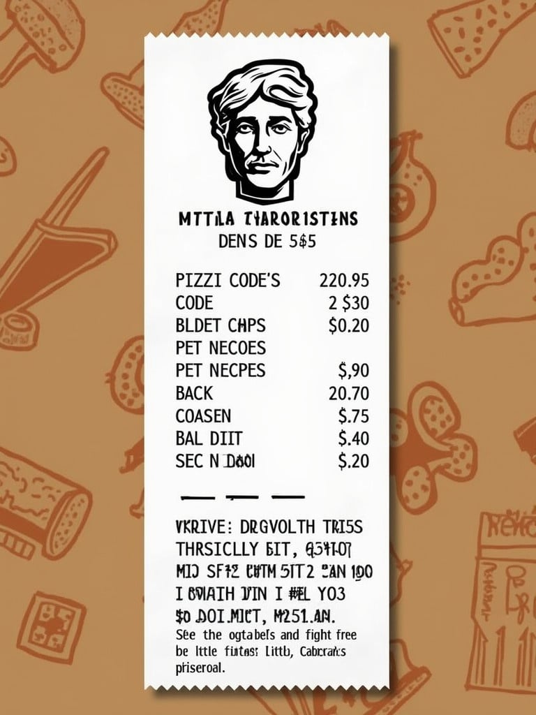 Print a new Little Caesar's pizza receipt featuring Call of Duty collaboration. Show an 8-digit code. Include detailed items and prices.