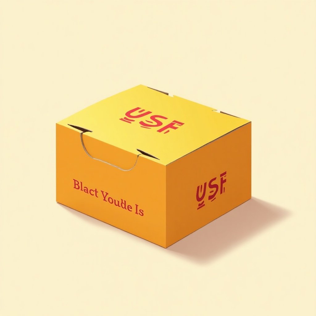 Image of a yellow food box with YSF logo. Text says: Morning Food Box. Place Pancakes, Sweet Tart, Croissant inside.