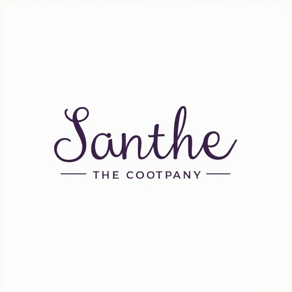 Logo design for a fashion company that sells timeless baby clothes. The logo should be a wordmark using the color purple. It needs to convey excitement and calm at the same time. Designed for uniform embroidery.