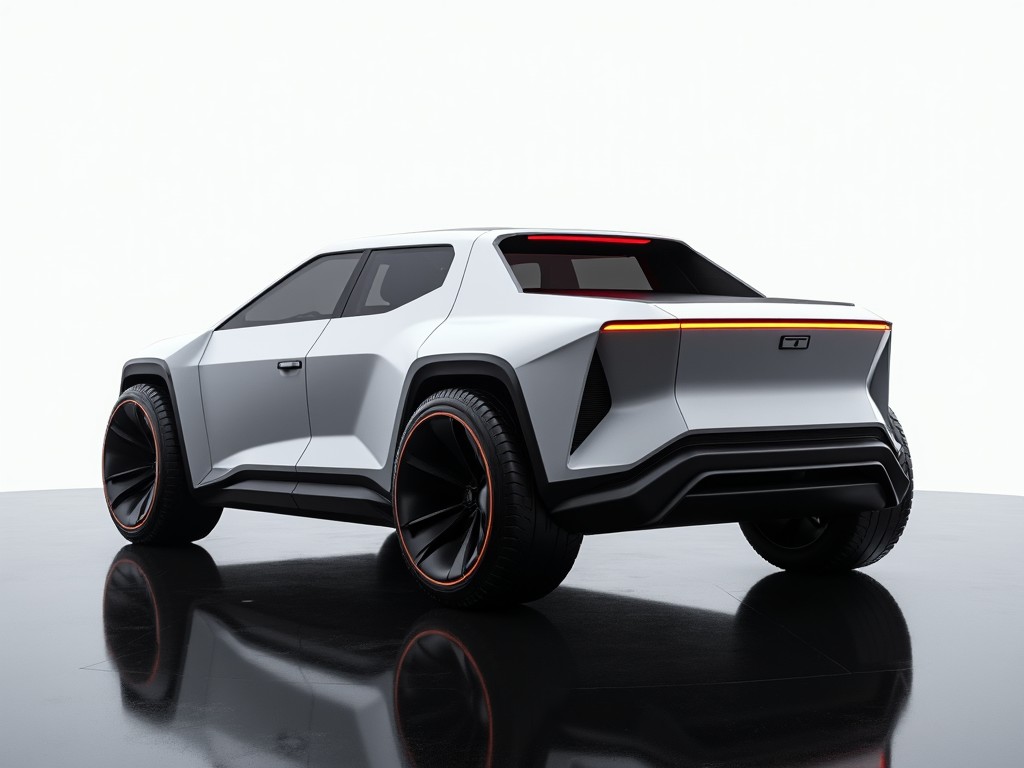 A futuristic concept car with sleek design