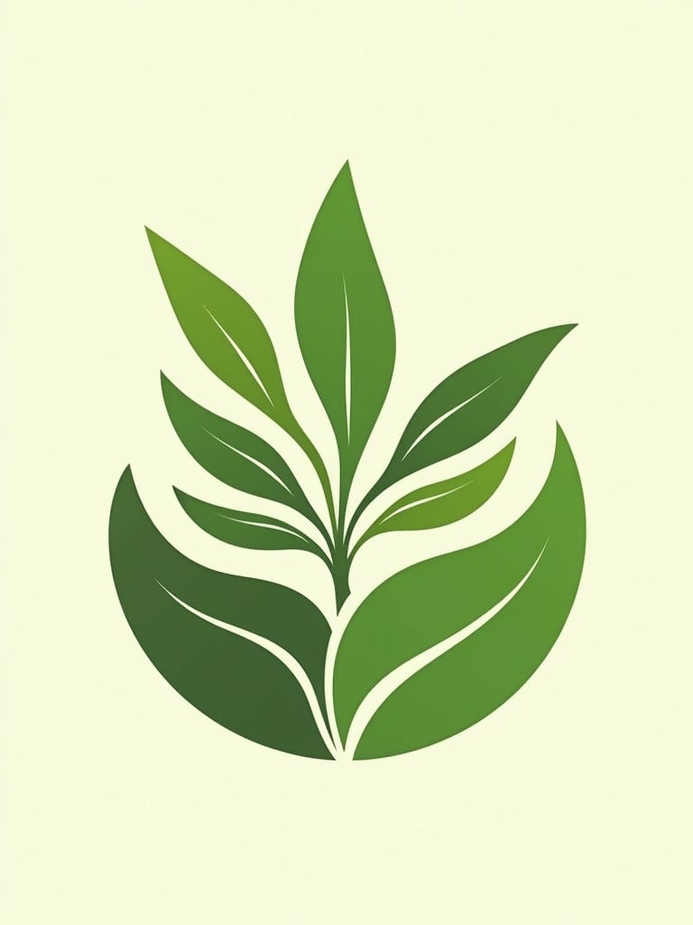 Create a logo focused on bio fertilizer. Design features stylized green leaves. Brand name is Chaigaram.