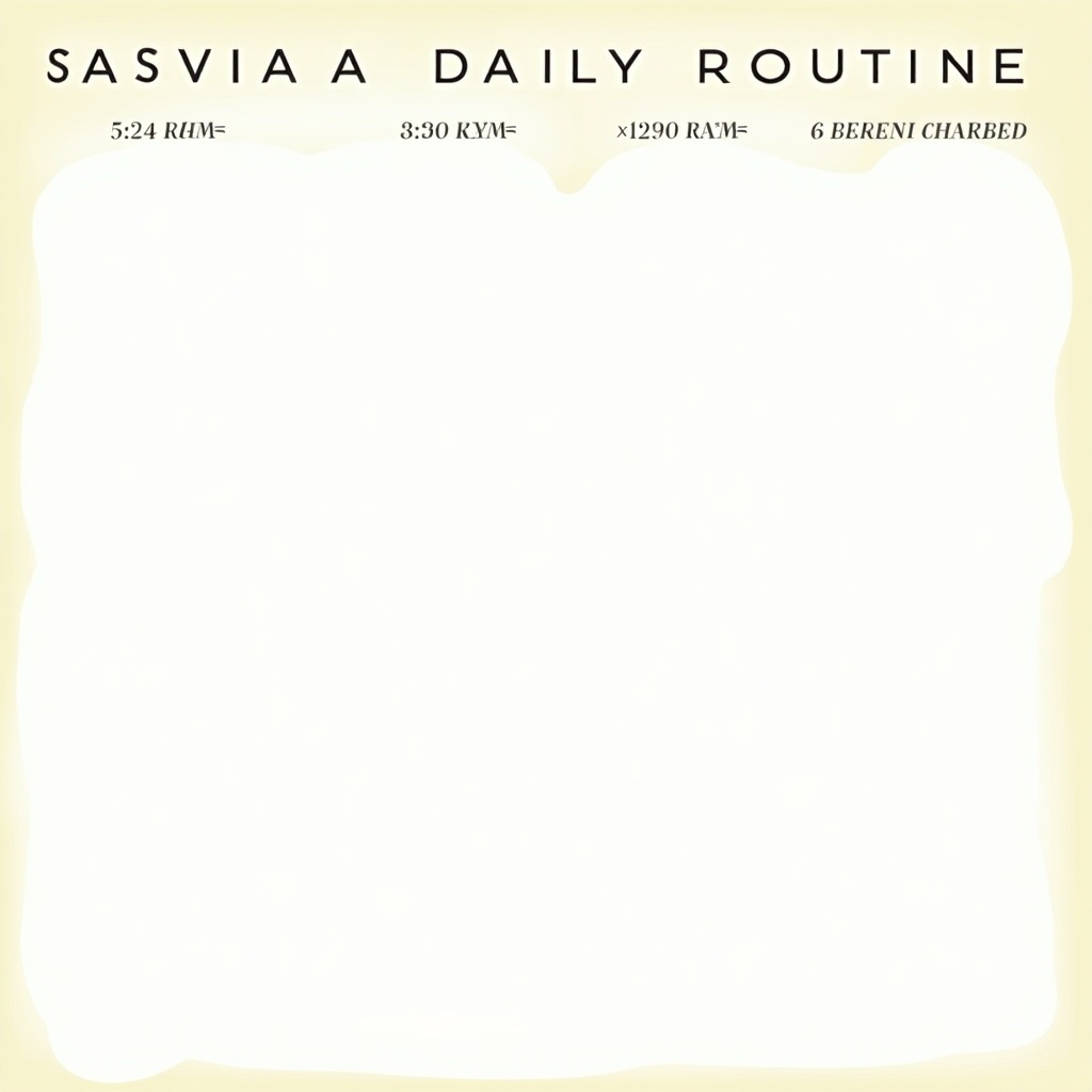 This image outlines a daily routine suitable for students from Monday to Friday. The morning routine spans from 6:15 AM to 8:00 AM, starting with waking up and freshening up. It includes light exercise, breakfast, and preparation for school. The focused school time continues until 4:00 PM. After school, there's time to unwind, followed by a Quran session. The evening features study sessions, dinner, and preparation for bed, culminating in reading before sleep at 8:30 PM. Organized into time slots for clarity, the routine promotes productivity and balance throughout the day.