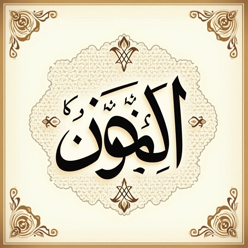 Aesthetic Arabic calligraphy design featuring the quote 'صديقي رفيقي به تحلو طريقي' in an ornate frame with decorative elements.