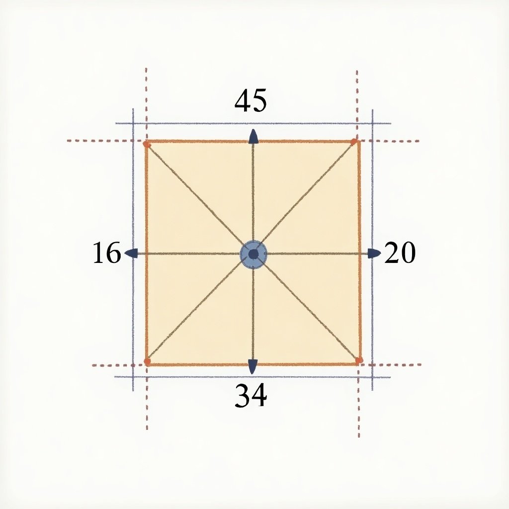 3rd angle projection showing a square with a hole of 25 radius. Dimensions are labeled around the square. The drawing is precise and technical in nature.