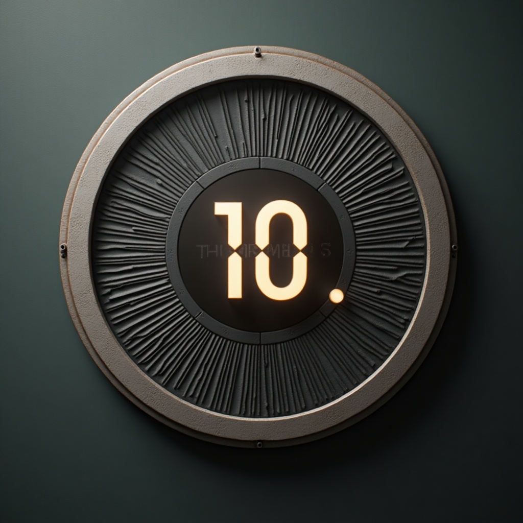 A circular timer design showing the number changing from 10 to 0. The timer gradually disappears. It has a sleek, modern look.