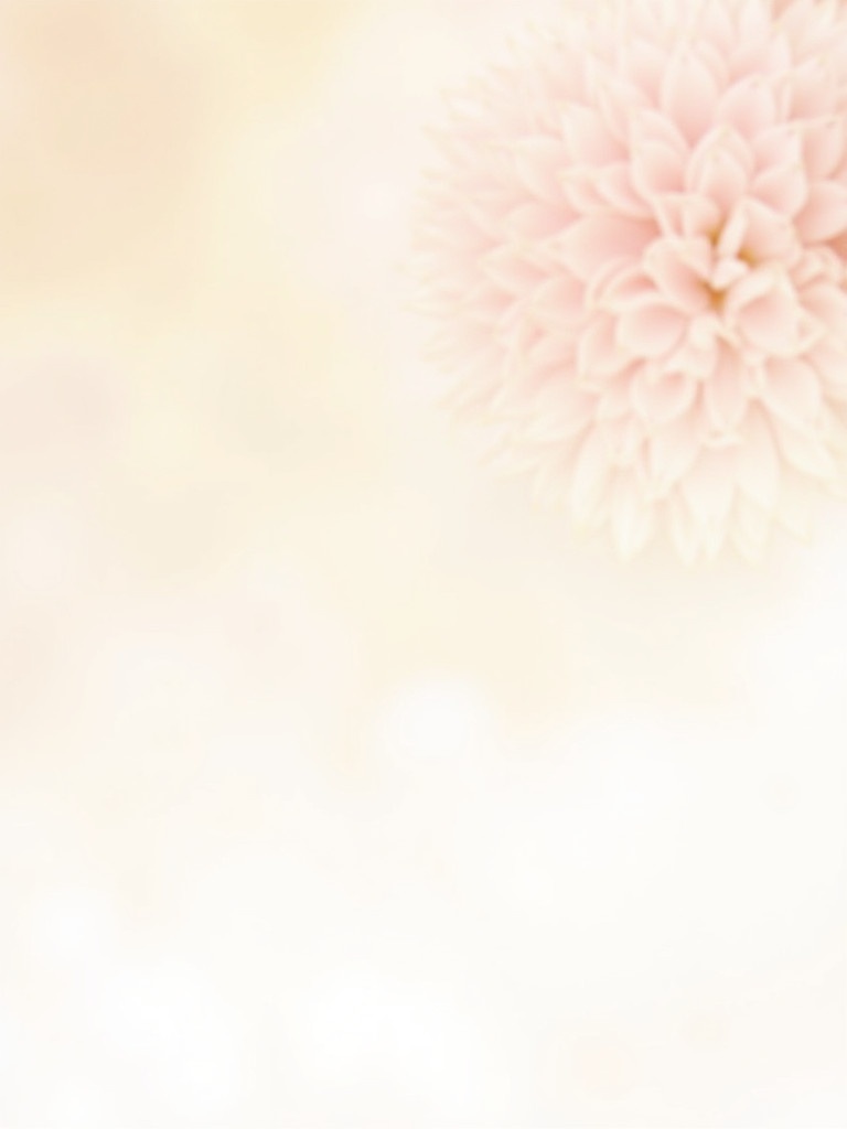 Create an elegant soft-focus image of a blush pink flower on a light cream background. The flower appears delicate and inviting, evoking a sense of luxury and femininity. Maintain a minimalist aesthetic with an emphasis on pastel colors and a soothing atmosphere.