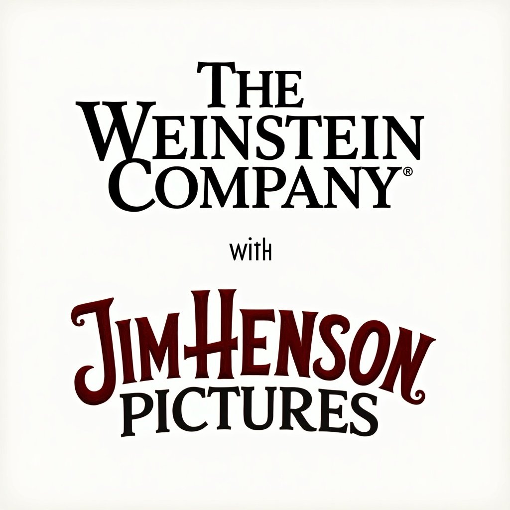 Logos of The Weinstein Company and Jim Henson Pictures displayed together. Clear branding on a neutral background. Text is prominent and easy to read.