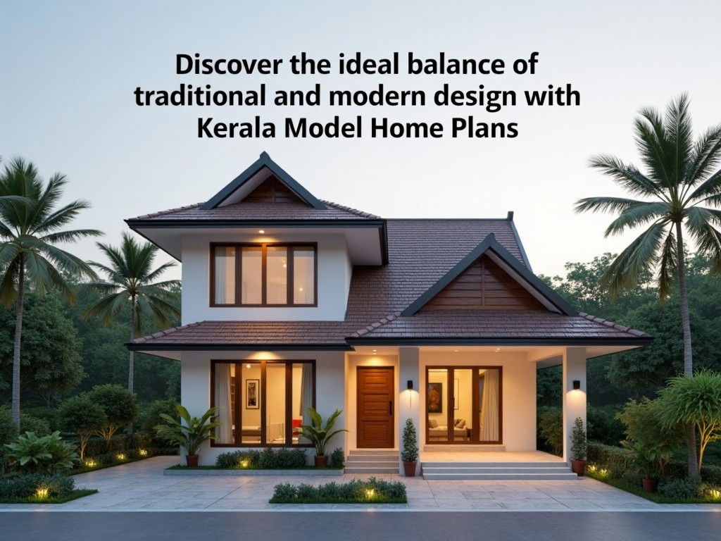 Discover the ideal balance of traditional and modern design with Kerala Model Home Plans