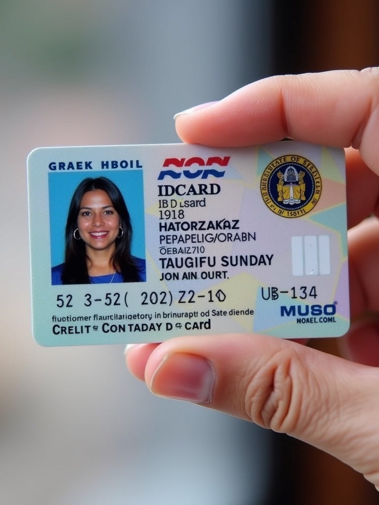 ID card featuring personal details. Card includes name and identification number. Designed for official use by state authorities.