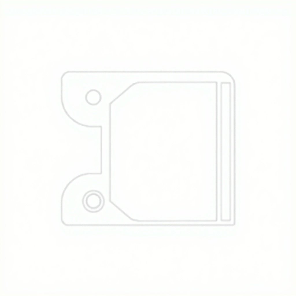 A simplified illustration of an L-bracket design in a DXF format. Shows basic geometry including straight lines and circular hole. Used for engineering and design purposes.