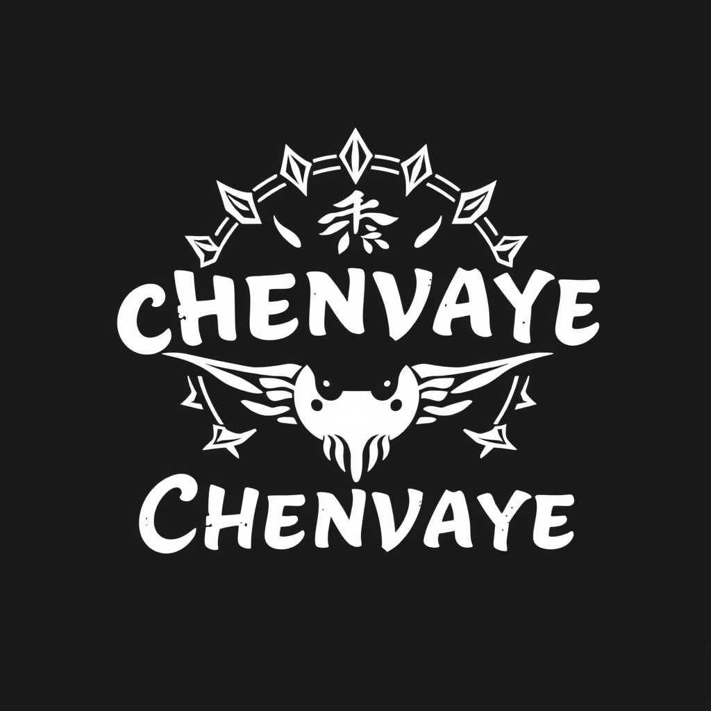 A stylish emblem with the word 'CHENVAYE' featuring a decorative design around it.