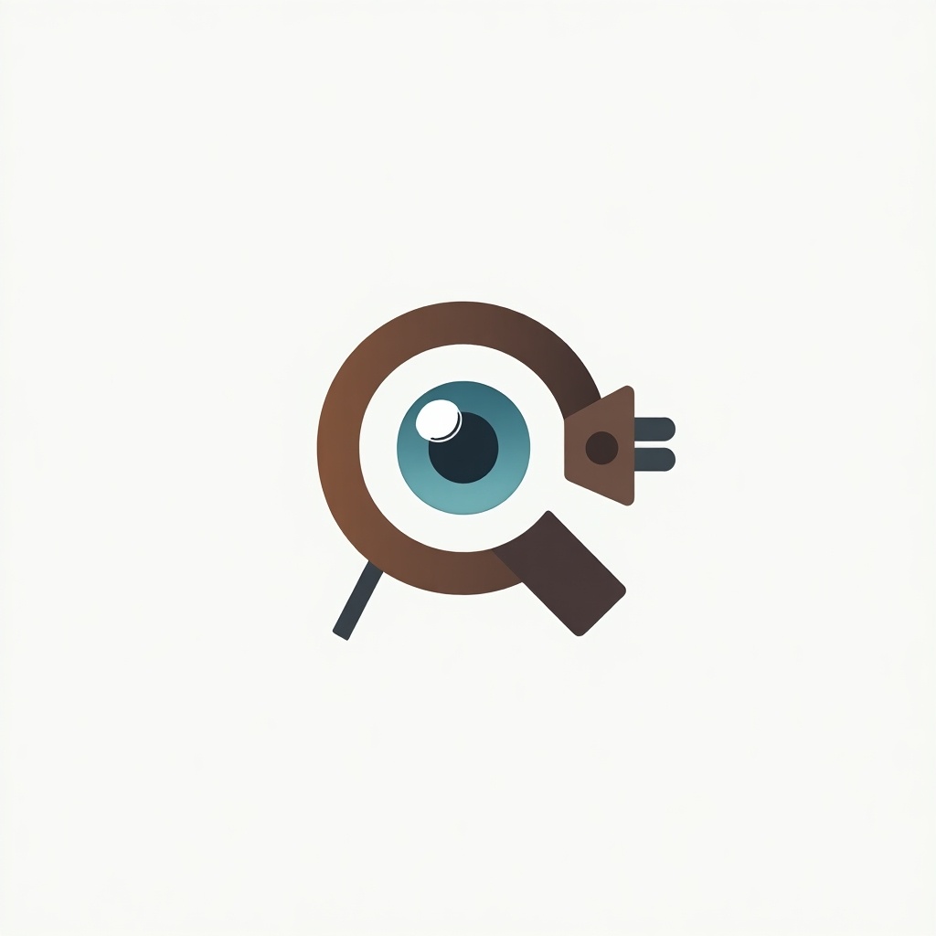 Small image for a company logo. Features a stylized eye looking at something.