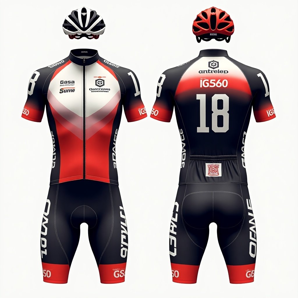 Vibrant Cycling Kit Design for Championship Events Flux AI Image