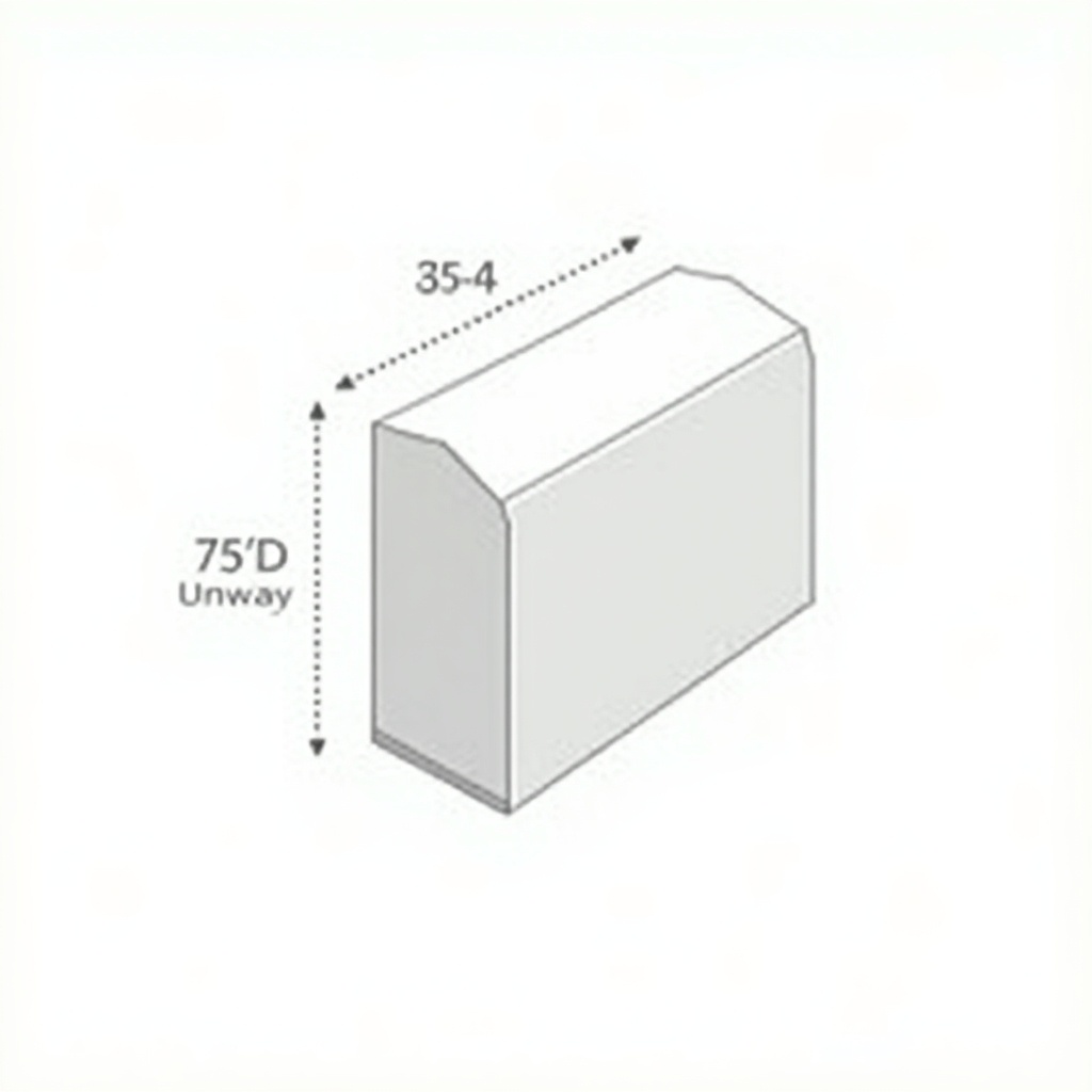 3rd angle projection showing a cylindrical object with dimensions. Clean illustration for technical purposes. Size indicators labeled clearly.