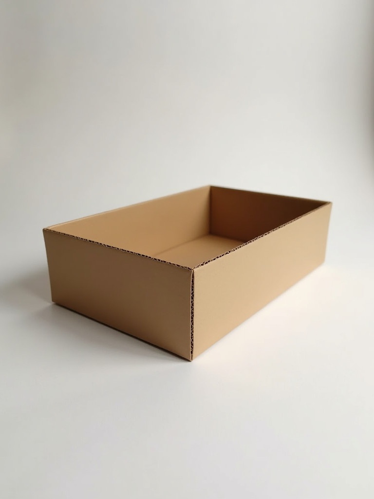 Draw corrugated sleeve box without lid. Dimensions 1200 mm x 600 mm x 150 mm. Thickness 2 mm.