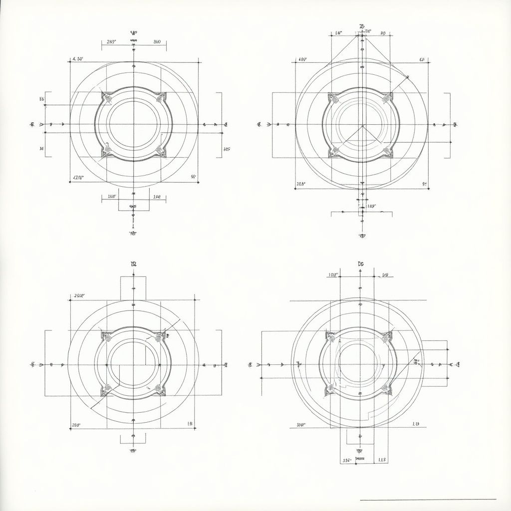 This image showcases an engineering drawing with orthographic views, specifically in 3rd angle projection. The drawing contains three distinct views of a component: a front view, top view, and side view, all labeled with various dimensions in metric units. Key features include circles, angles, and additional notations for radii and diameters. There is a section marked 'Sketch isometric here,' suggesting a task for the viewer to provide an isometric view of the given design. The design includes detailed measurements such as lengths, widths, radii, and diameters, which are crucial for manufacturing or prototyping processes.