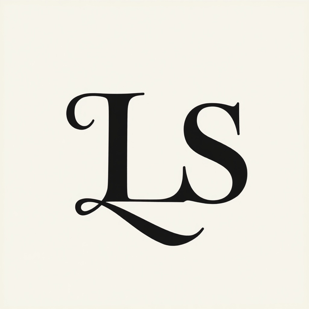 Minimalist logo showcasing the letters L and S in an elegant manner.