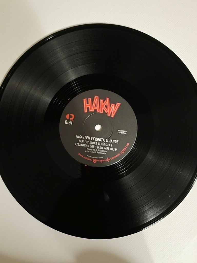 Vinyl record on a white background. DJ promo 12 inch record. Center label visible. No background detail. 45 RPM.