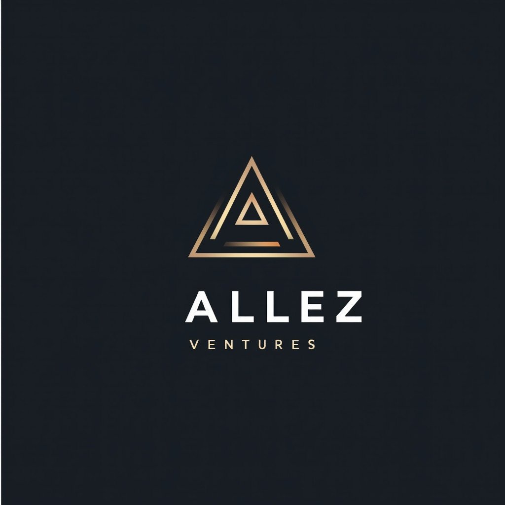 Sophisticated logo design for AlleZ Ventures. Features letters A Z V combined. Reflects investment strategies. Evokes trust and expertise. Balanced elegance and innovation.