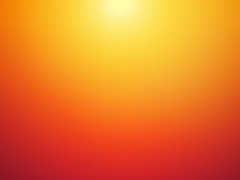 a vibrant gradient background with a transition from bright yellow at the top to deep red at the bottom