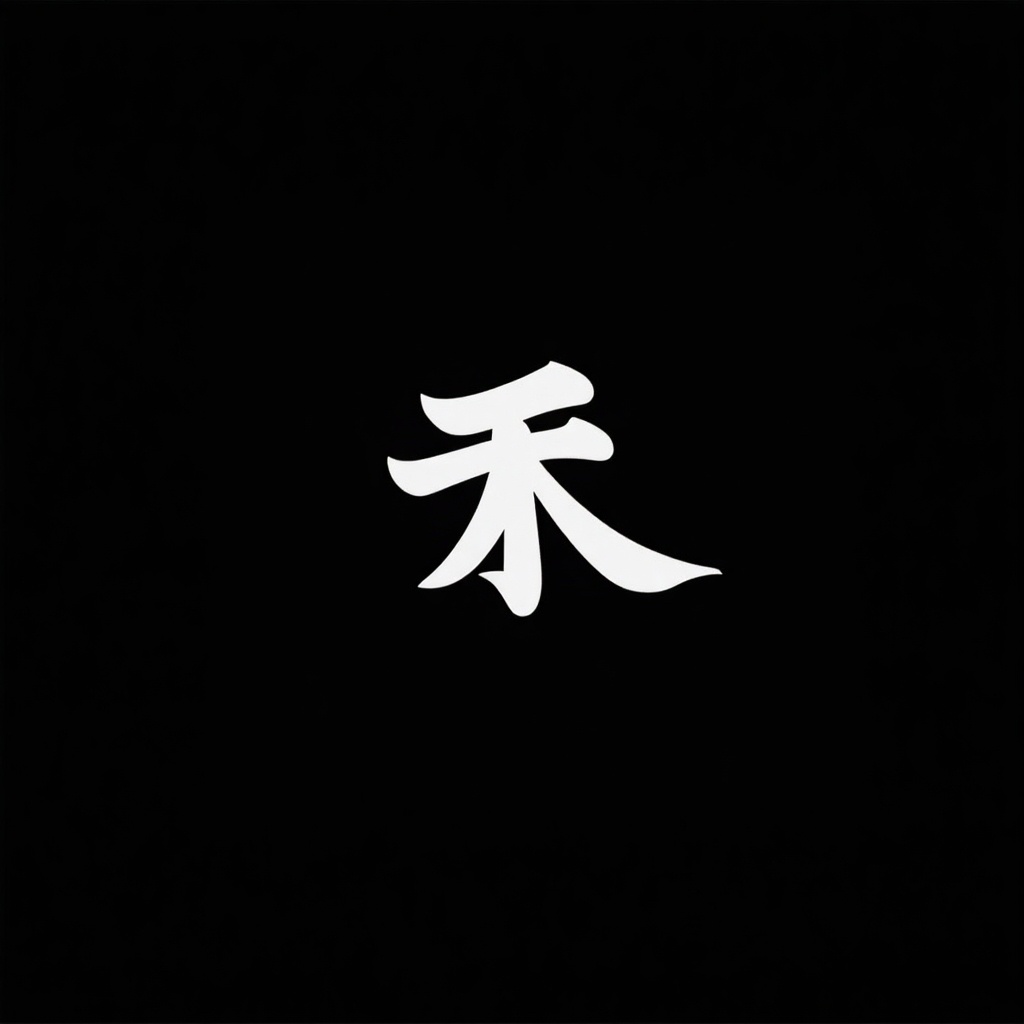 White kanji characters are displayed on a black background.