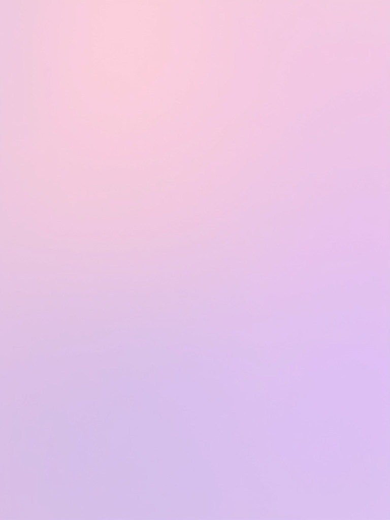 Pastel gradient blends pink and lavender shades to create a soft and calming background.