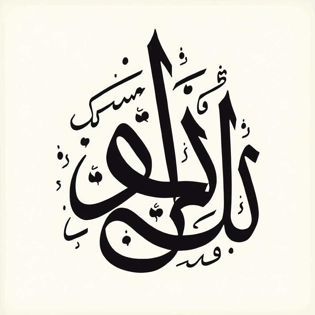 Arabic calligraphy design of the name Rifat Akel in an elegant style.