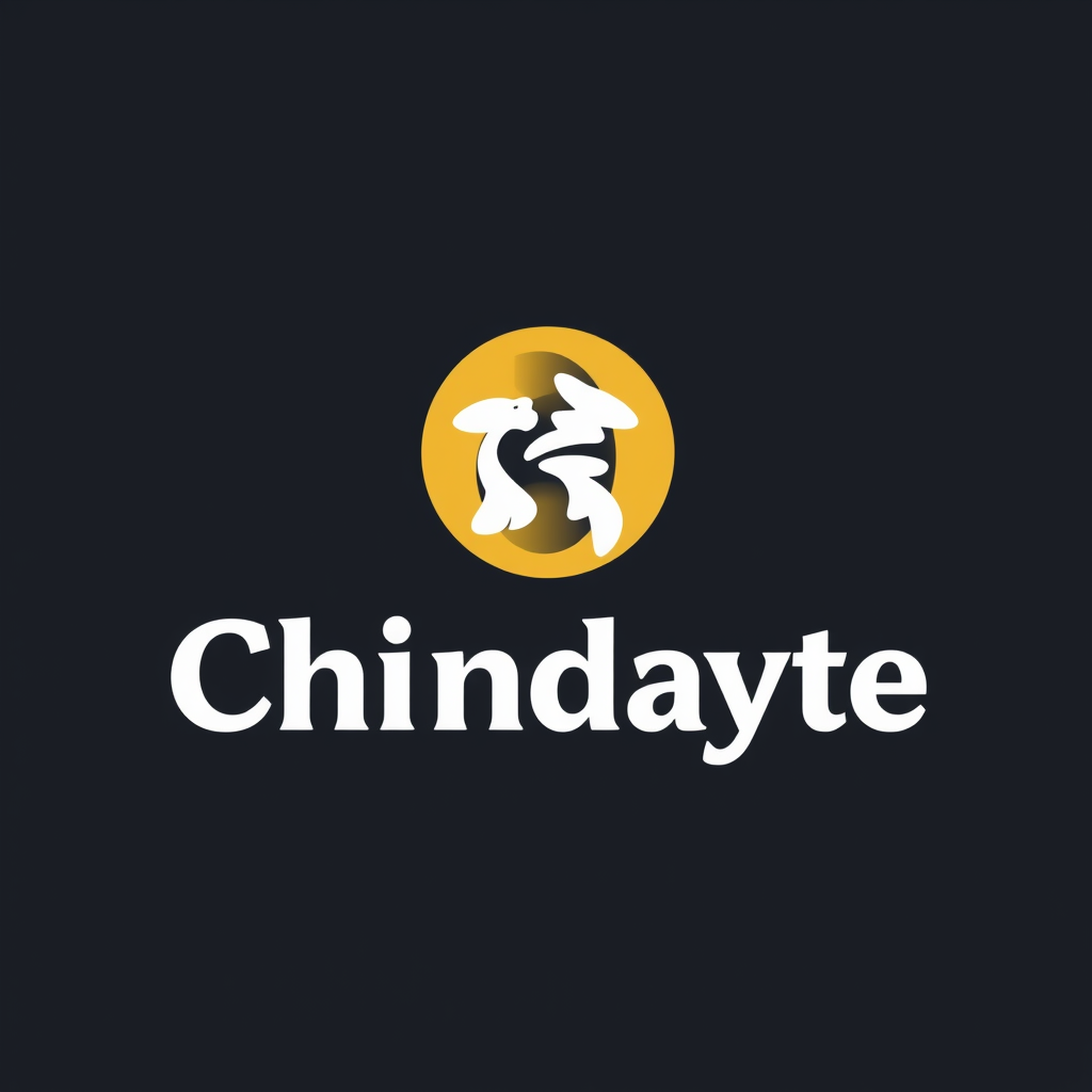 A stylized logo featuring abstract shapes within a circle above the text 'Chindayte' on a dark background.