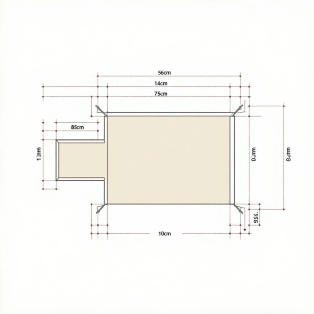 This image depicts an orthographic scale drawing of a five-piece furniture set, designed with specified dimensions for each piece. The outer table stands at a height of 74 cm and a width of 120 cm, with a thickness of 6 cm, featuring rounded corners with a radius of 4-5 cm. The second piece measures 67 cm in height and 106 cm in width, with a thickness of 5 cm, and corners rounded at 3-4 cm. The third piece is 61 cm tall, 94 cm wide, and 5 cm thick, featuring a corner radius of 2.5-3.5 cm. The fourth piece has a height of 55 cm, width of 82 cm, and thickness of 4.5 cm, with rounded corners of 2-3 cm. Lastly, the smallest piece stands at 49.5 cm high, 71 cm wide, and 4 cm thick, with a corner radius of 1.5-2.5 cm. The drawing focuses on clarity and precision, ensuring all dimensions are readily visible for reference.