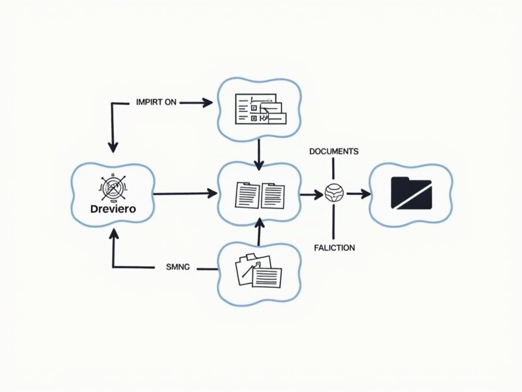 This flowchart illustrates the process of managing an academic library using Zotero. It starts with the step of importing documents into the system. Next, users can tag the documents for better organization. After tagging, the documents are organized into various folders based on categories or subjects. The flow continues with syncing the organized documents for accessibility across different devices. The chart is designed to present a clear overview of the document management process in an academic setting.