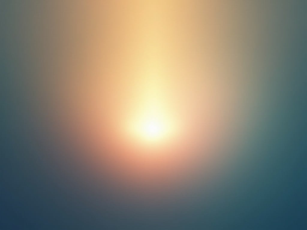 This image features a soft, glowing light radiating from a single point. It symbolizes spiritual unity and oneness, evoking feelings of calm and tranquility. The colors gradually blend from warm to cool tones, enhancing the soothing effect. Ideal for backgrounds, posters, or wellness materials, this image creates a serene atmosphere. Its abstract nature allows for versatility in various applications.